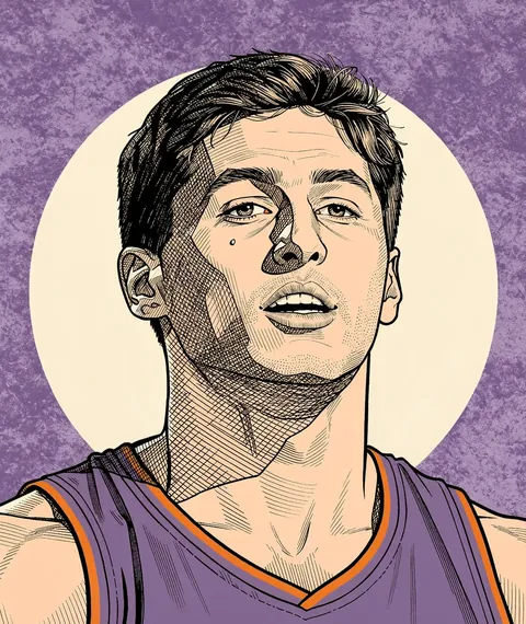 Illustrated portrait of Collin Gillespie